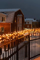 Ljusslinga Kluster 600 LED Amber 13,18 m Konstsmide